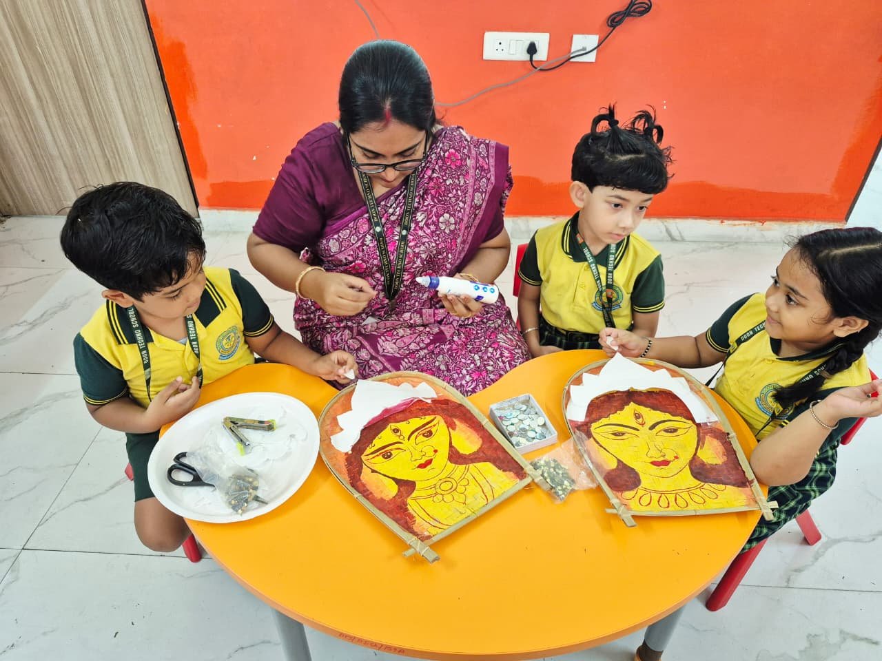 আনন্দধারা  (Durga Utsav Craft Activities) - Day 2