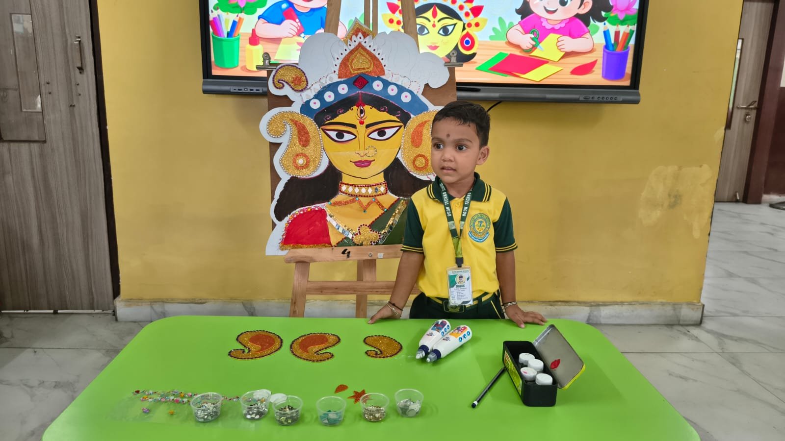 আনন্দধারা  (Durga Utsav Craft Activities) - Day 3