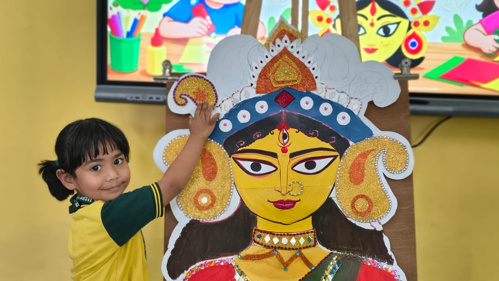 আনন্দধারা  (Durga Utsav Craft Activities) - Day 3