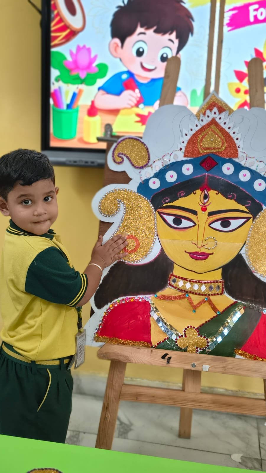 আনন্দধারা  (Durga Utsav Craft Activities) - Day 3
