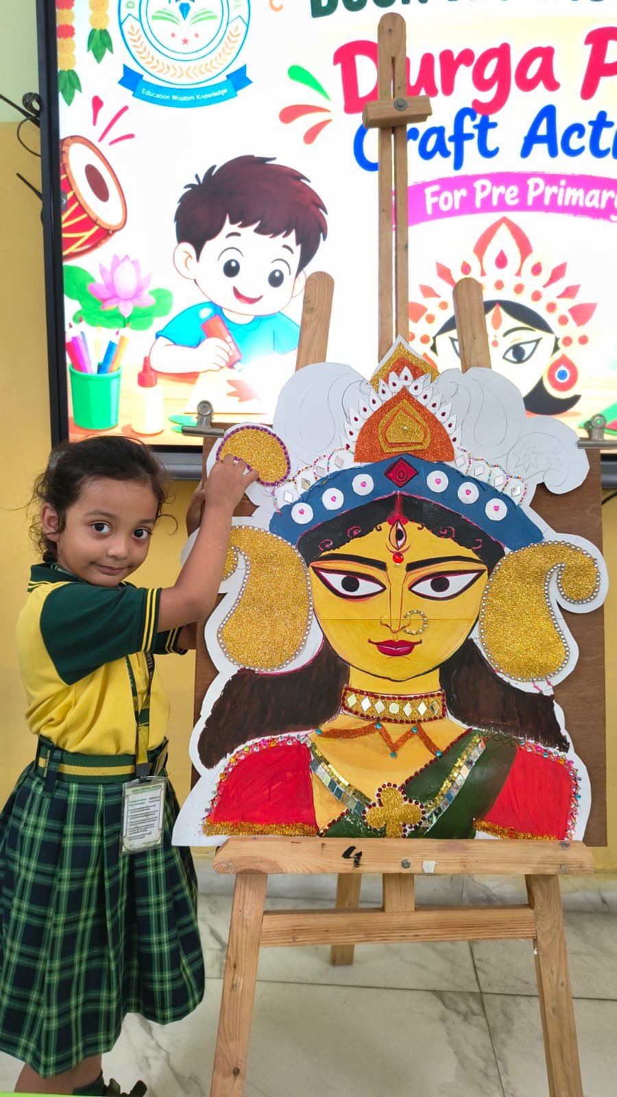 আনন্দধারা  (Durga Utsav Craft Activities) - Day 3