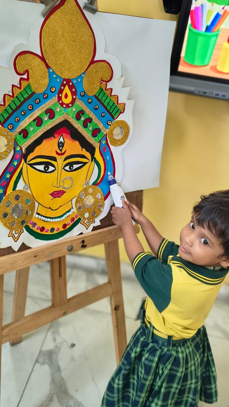 আনন্দধারা  (Durga Utsav Craft Activities) - Day 3