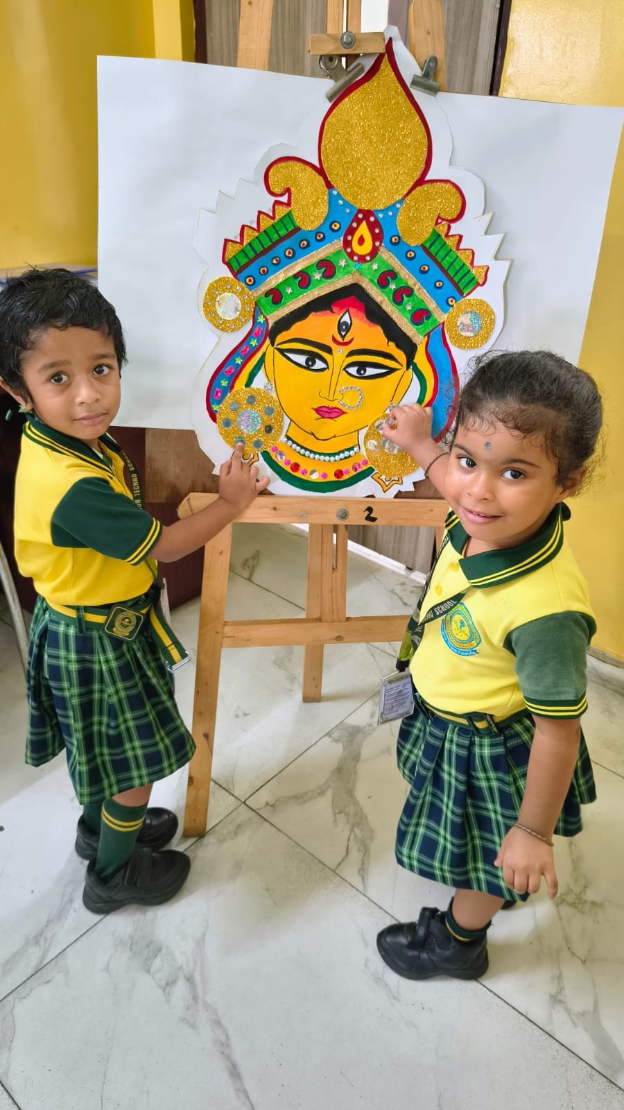 আনন্দধারা  (Durga Utsav Craft Activities) - Day 3