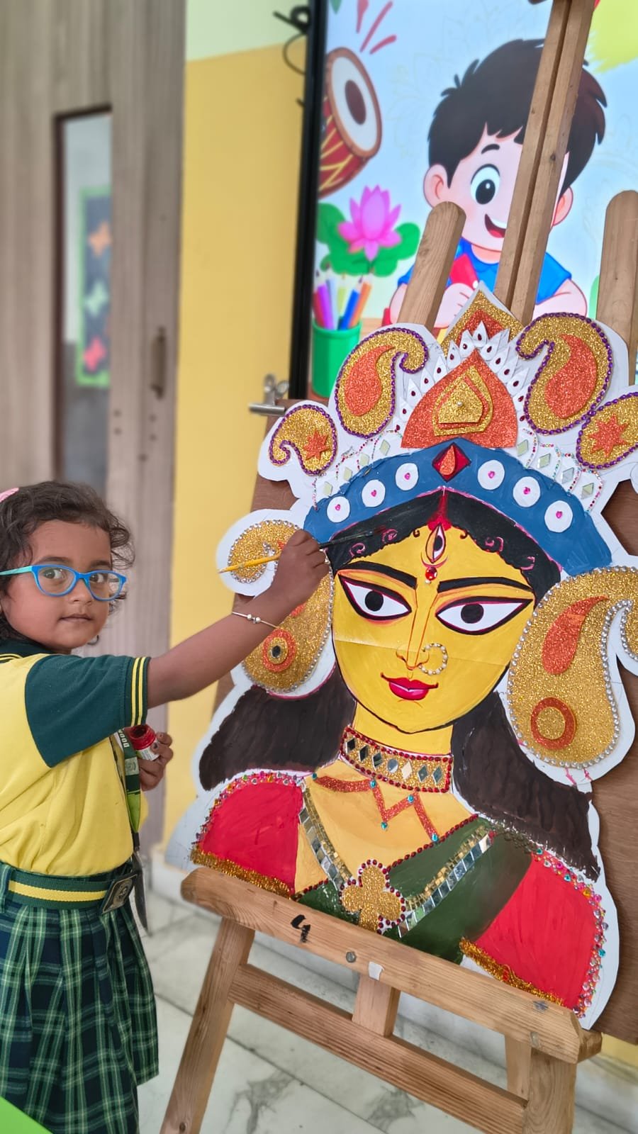 আনন্দধারা  (Durga Utsav Craft Activities) - Day 3