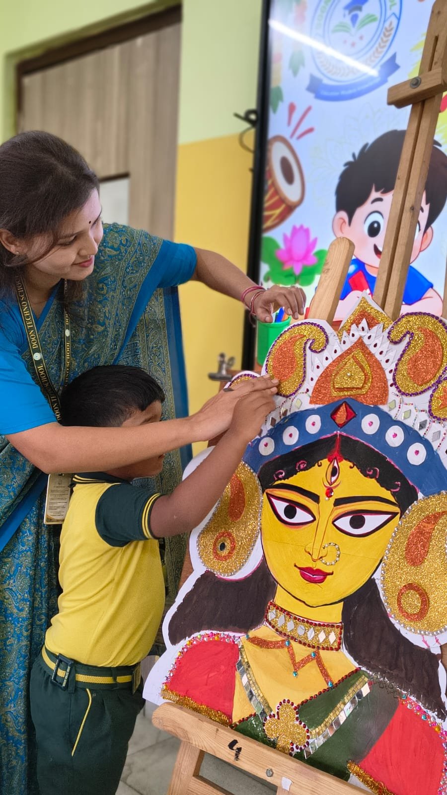 আনন্দধারা  (Durga Utsav Craft Activities) - Day 3