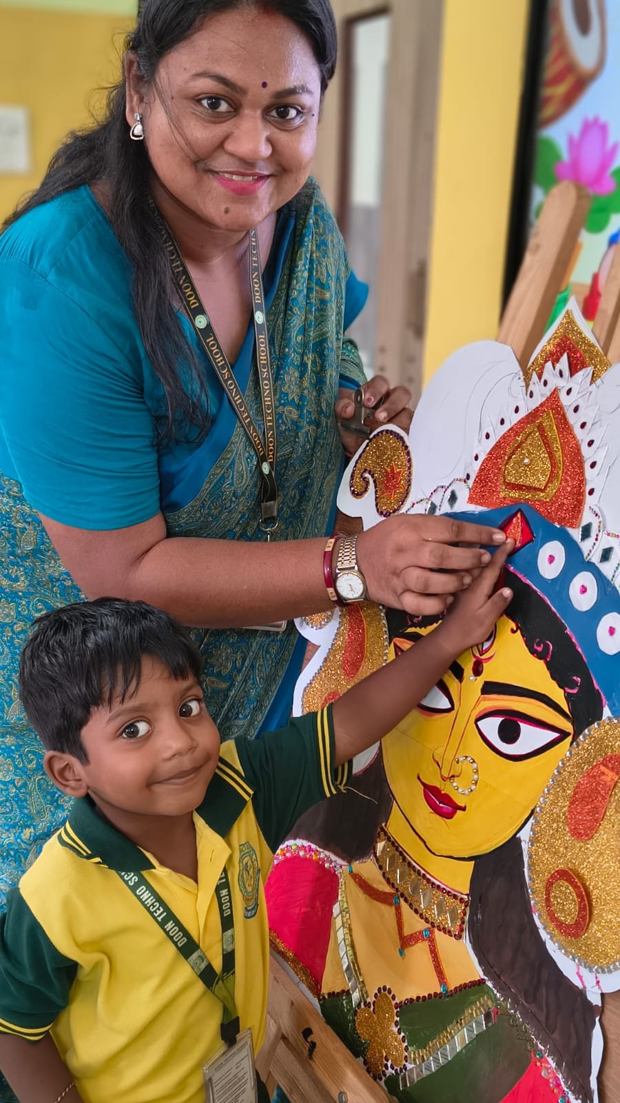 আনন্দধারা  (Durga Utsav Craft Activities) - Day 3