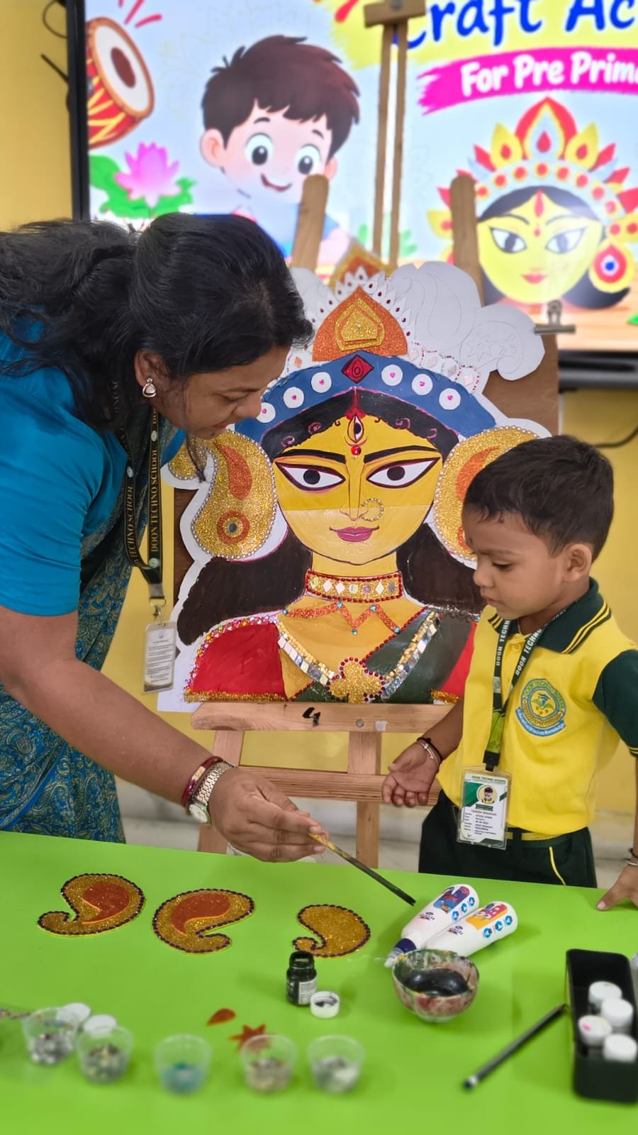 আনন্দধারা  (Durga Utsav Craft Activities) - Day 3