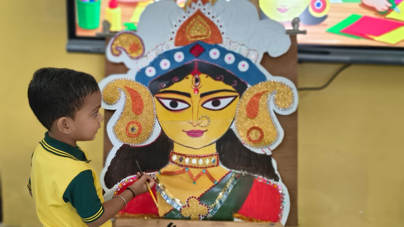 আনন্দধারা  (Durga Utsav Craft Activities) - Day 3
