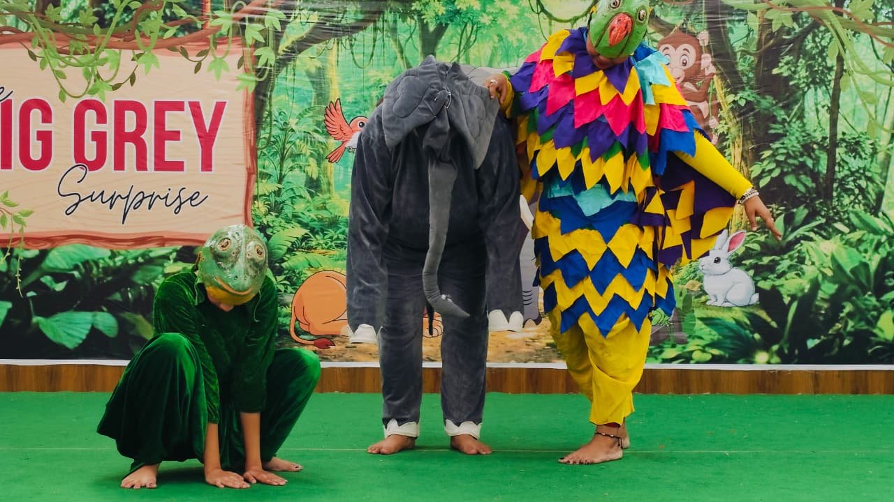 The Big Grey Surprise - Story Enactment For Pre Primary