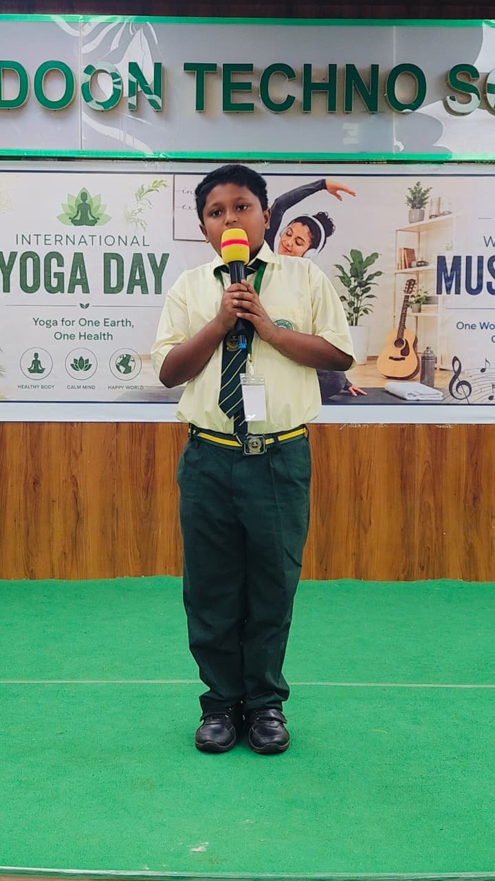 Special Assembly on International Yoga Day and World Music Day