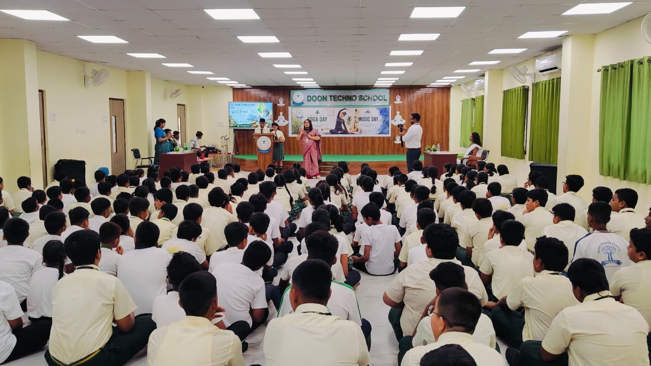 Special Assembly on International Yoga Day and World Music Day