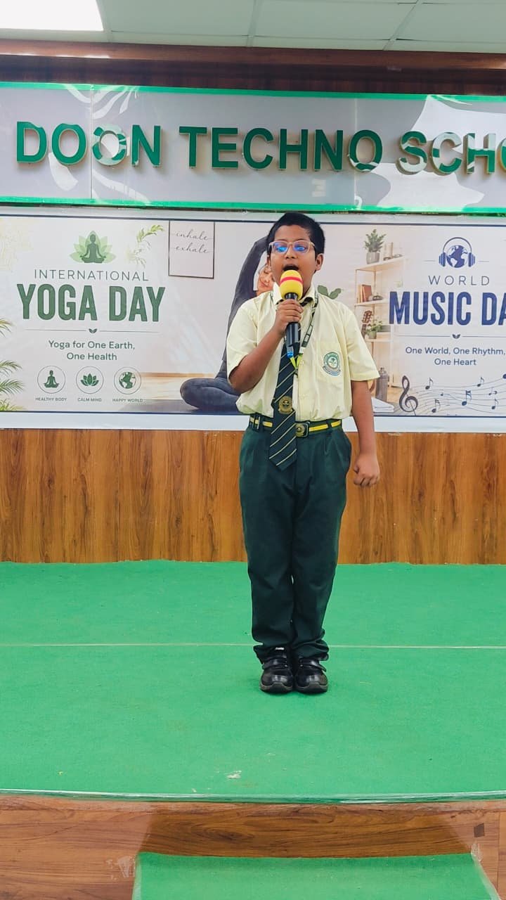 Special Assembly on International Yoga Day and World Music Day