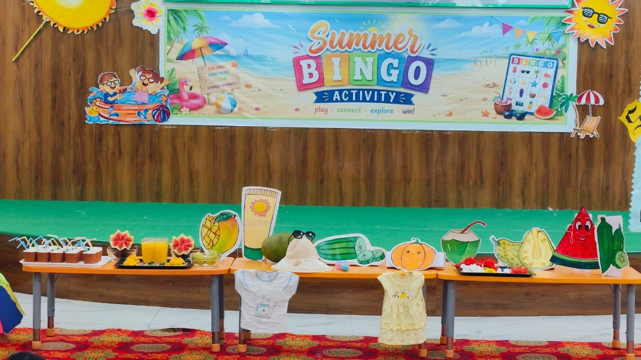 Summer Bingo Activities - For Pre Primary Students